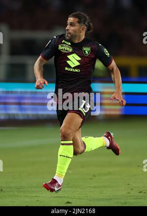 Turin, Italien, 6.. August 2022. Ricardo Rodriguez vom FC Turin während des Coppa Italia-Spiels im Stadio Grande Torino, Turin. Bildnachweis sollte lauten: Jonathan Moscrop / Sportimage Stockfoto