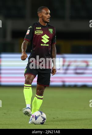 Turin, Italien, 6.. August 2022. Valentino Lazaro vom FC Turin während des Coppa Italia-Spiels im Stadio Grande Torino, Turin. Bildnachweis sollte lauten: Jonathan Moscrop / Sportimage Stockfoto