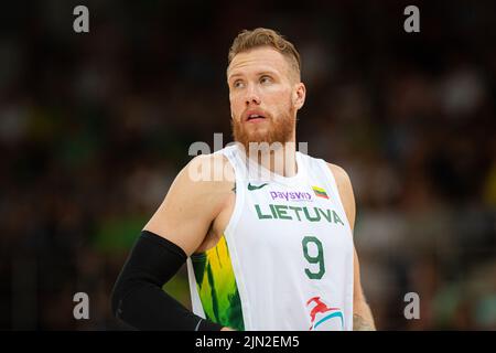 2022 08 07. Basketball. Litauen - Estland - 90:88 Uhr. Ignas Brazdeikis ist ein litauisch-kanadischer Basketballspieler, der als leichter Flügelspieler spielt. Stockfoto