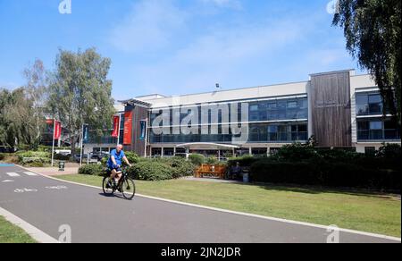 Das Sport Wales National Center - Canolfan Genedlaethol Chwaraeon Cymru. Früher - National Sports Centre for Wales, Welsh Institute of Sport. Stockfoto