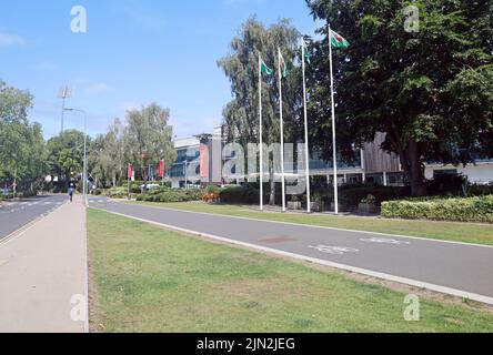 Das Sport Wales National Center - Canolfan Genedlaethol Chwaraeon Cymru. Früher - National Sports Centre for Wales, Welsh Institute of Sport. Stockfoto