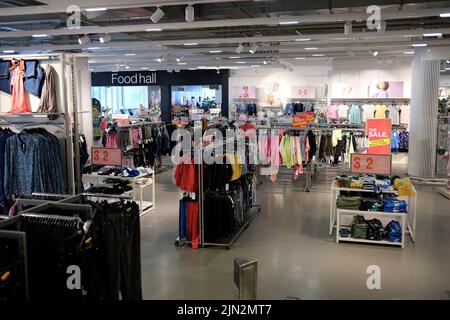 Marks and spencer Kaufhaus, westwood Cross Einkaufszentrum, East kent, großbritannien august 2022 Stockfoto