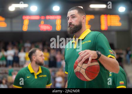 2022 08 07. Basketball. Litauen - Estland - 90:88 Uhr. Stockfoto