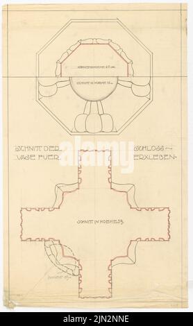 Gustav Garlic (1833-1916): Schloss Erxleben. Umbau I Stockfoto