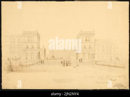 Strack Johann Heinrich (1805-1880): Belle-Alliance-Platz, Berlin-Kreuzberg Stockfoto