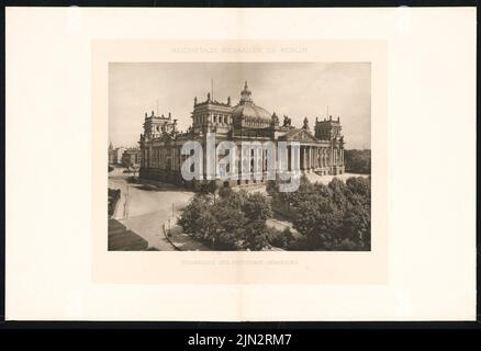 Wallot Paul (1841-1912): Reichstag, Berlin Stockfoto