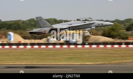 Spanische Luftwaffe, McDonnell Douglas F/A-18 Hornet, beim Royal International Air Tattoo Stockfoto
