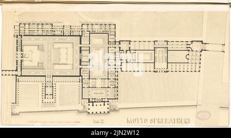 Sehring Bernhard (1855-1941): Erweiterung der Museumsinsel, Berlin. Schinkel Wettbewerb 1882 Stockfoto