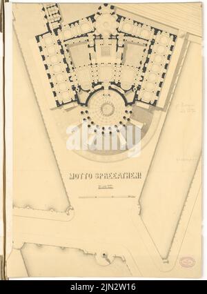 Sehring Bernhard (1855-1941): Erweiterung der Museumsinsel, Berlin. Schinkel Wettbewerb 1882 Stockfoto