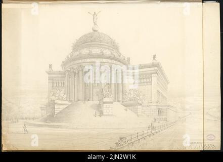 Sehring Bernhard (1855-1941): Erweiterung der Museumsinsel, Berlin. Schinkel Wettbewerb 1882 Stockfoto