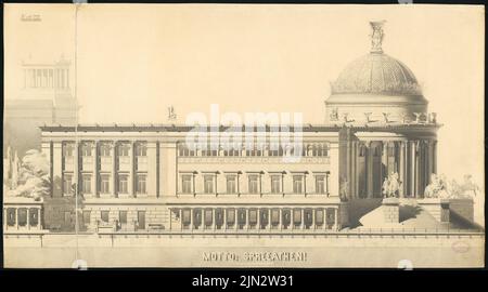 Sehring Bernhard (1855-1941): Erweiterung der Museumsinsel, Berlin. Schinkel Wettbewerb 1882 Stockfoto