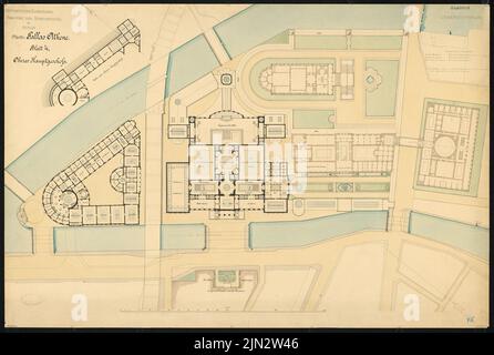 Spielberg Herrmann (1827-1886): Museumsinsel-Wettbewerb, Berlin Stockfoto