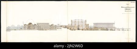 Hoffmann Ludwig (1852-1932): Erweiterung der Museumsinsel, Berlin. Schinkel Wettbewerb 1882 Stockfoto