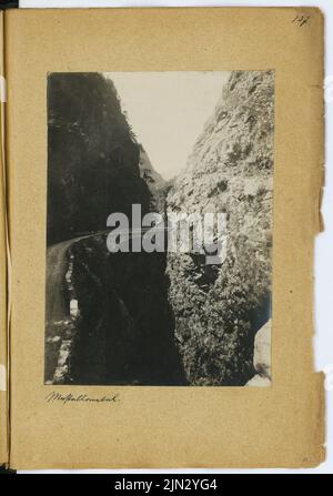 Stiehl Otto (1860-1940): Skizze und Fotoalbum 3: Mastallonetal Stockfoto