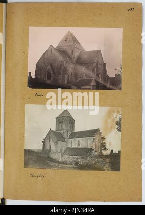Stiehl Otto (1860-1940): Skizze und Fotoalbum 10: Kirchen Stockfoto