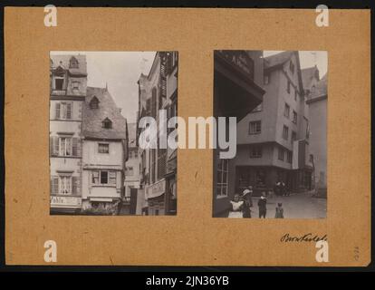 Stiehl Otto (1860-1940): Skizze und Fotoalbum 19: Bernkastel Stockfoto