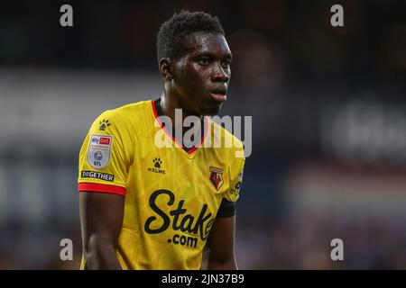 West Bromwich, Großbritannien. 08. August 2022. Ismaïla Sarr #23 von Watford während des Spiels in West Bromwich, Vereinigtes Königreich am 8/8/2022. (Foto von Gareth Evans/News Images/Sipa USA) Quelle: SIPA USA/Alamy Live News Stockfoto