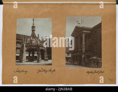 Geflügelkreuz, Salisbury. White Heart Hotel, Salisbury: Aussichten (aus: Skizze und Fotoalbum 26) Stockfoto