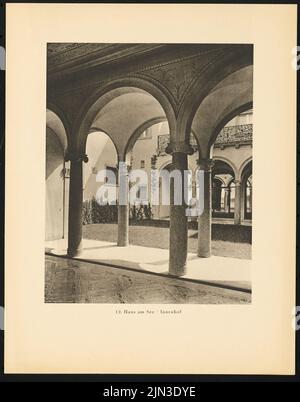 Haus am See (Wohnhaus Dr. Paul Petschek), Berlin-Wannsee: Innerhof, Blick auf Vestibül (aus: Alfred Breslauer, ausgeführt 1897-1927) Stockfoto