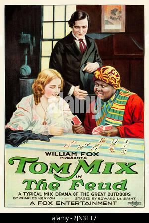 The Feud (Fox, 1919) Tom Mix - Vintage Filmposter. Stockfoto