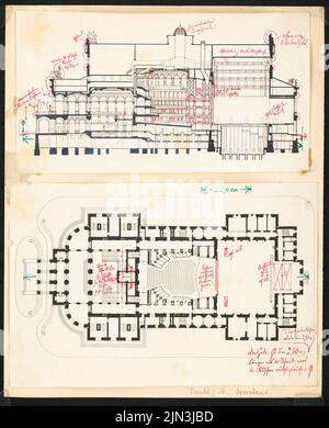 Richard Lucae (1829-1877, als Architekt): Opernhaus, Frankfurt am Main Stockfoto