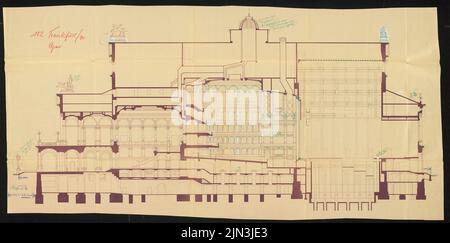 Richard Lucae (1829-1877, als Architekt): Opernhaus, Frankfurt am Main Stockfoto