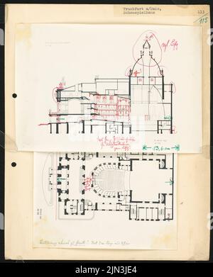 Heinrich Seeling (1852-1932, als Architekt): Schauspielhaus, Frankfurt am Main Stockfoto