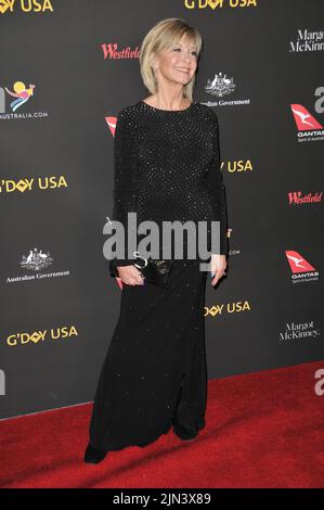 DATEIBILDER: Olivia Newton-John 1948-2022. Olivia Newton-John bei der G'Day USA Los Angeles Gala 2018, die am Samstag, den 27. Januar 2018, im InterContinental Los Angeles Downtown in Los Angeles, CA, stattfindet. Foto von PRPP/PictureLux Kredit: PictureLux/The Hollywood Archive/Alamy Live News Kredit: PictureLux / The Hollywood Archive/Alamy Live News Stockfoto