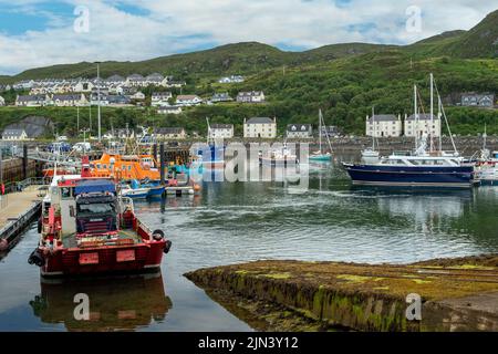 Hafen in Mallaig, Highland, Schottland Stockfoto