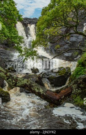 EAS Fors Wasserfall, nahe Lagganulva, Mull, Argyll und Bute, Schottland Stockfoto