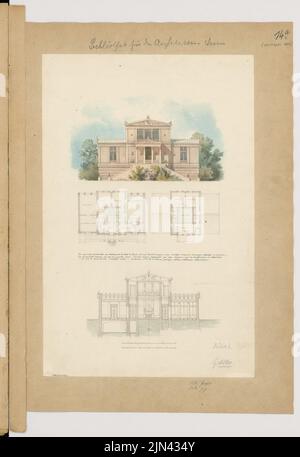 Friedrich Adler (1827-1908): Clubhaus des Architektenvereins in Berlin. Monatliches Gewinnspiel im Oktober 1850 Stockfoto