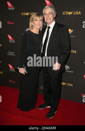 ARCHIV: 27. Januar 2018 - Los Angeles, Kalifornien - Olivia Newton-John, John Farrar. 15. jährliche G'Day USA Los Angeles Black Tie Gala im Wilshire Grand Ballroom im Intercontinental Hotel Downtown. (Bild: © F. Sadou/AdMedia über ZUMA Press Wire) Stockfoto