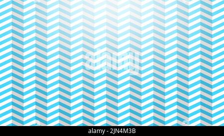 Geometrische, grafische und schräge hellblaue Linien auf Weiß mit 3D und Lichteffekt. Abstrakter Musterhintergrund in 4K Auflösung. Stockfoto