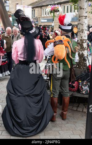 Hebden Bridge Steampunk Festival Stockfoto