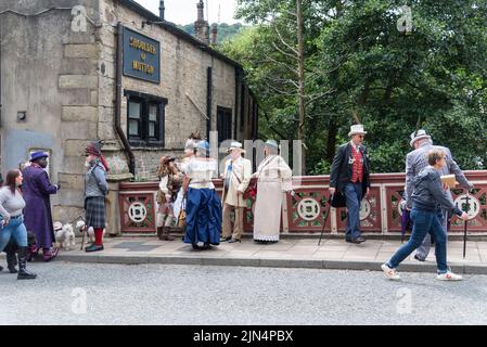 Hebden Bridge Steampunk Festival Stockfoto