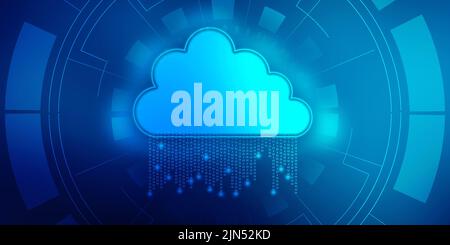 2D Rendering-Technologie Cloud Computing Stockfoto