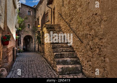 Santo Stefano di Sessanio, L'Aquila, Abruzzen, Italien Stockfoto