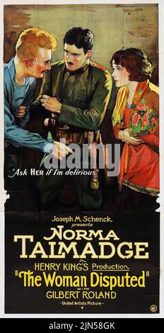 Plakat der umstrittenen Frau (1928), Regie Henry King, mit Norma Talmadge Stockfoto