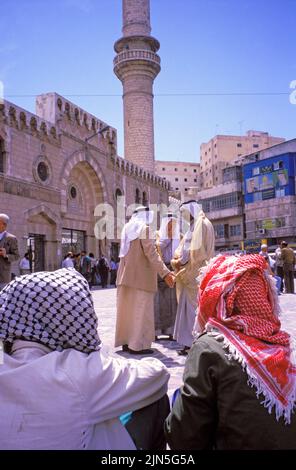 Jordanien, Amman, Al Hussein Moschee Stockfoto