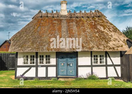 Strohhalden in Faldsled auf der Insel Fünen, Dänemark Stockfoto