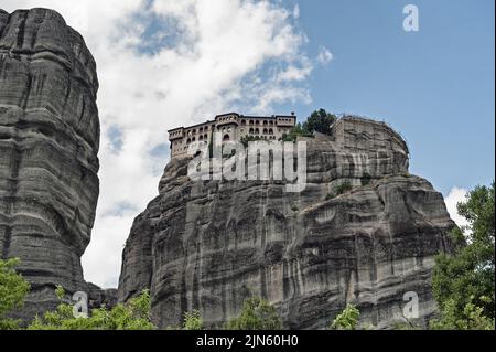 Das traditionelle Kloster in Meteora in Griechenland Stockfoto