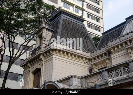 Eine Villa im französischen Stil Casa das Rosas in Paulista Avenue, Sao Paulo, Brasilien Stockfoto