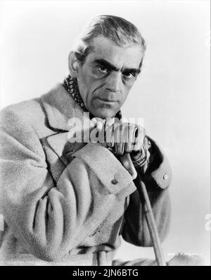 BORIS KARLOFF 1933 Porträtwerbung für DEN GHOUL-Regisseur T. HAYES HUNTER Gaumont British Picture Corporation Stockfoto