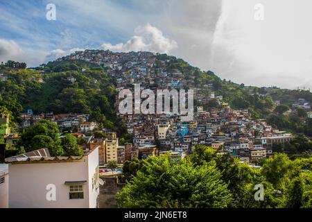 Details des Hügels der Freuden in Rio de Janeiro - brasilien Stockfoto