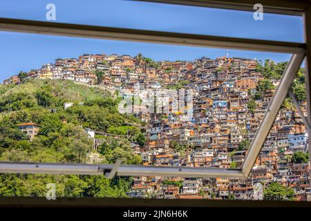 Details des Hügels der Freuden in Rio de Janeiro - brasilien Stockfoto