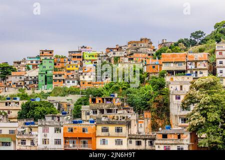 Details des Hügels der Freuden in Rio de Janeiro - brasilien Stockfoto