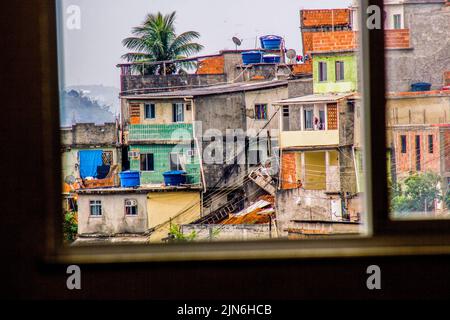 Details des Hügels der Freuden in Rio de Janeiro - brasilien Stockfoto