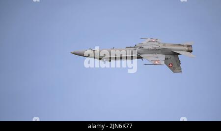 Swiss Air Force McDonnell Douglas F/A-18C Hornet beim Royal International Air Tattoo Stockfoto