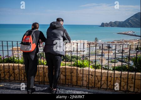 Schöne Aussicht auf Altea, Alicante Spanien Stockfoto