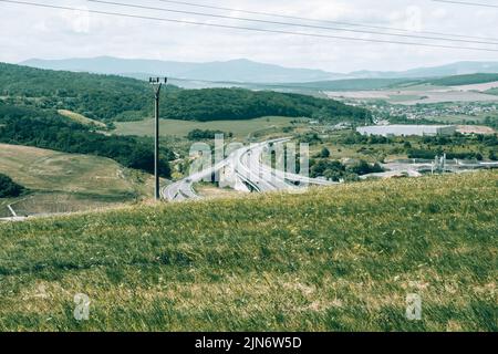 Schöne und detailreiche Porträts im Außenbereich. Stockfoto